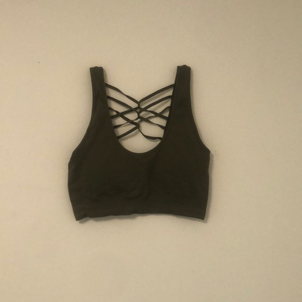 Size large green sports bra